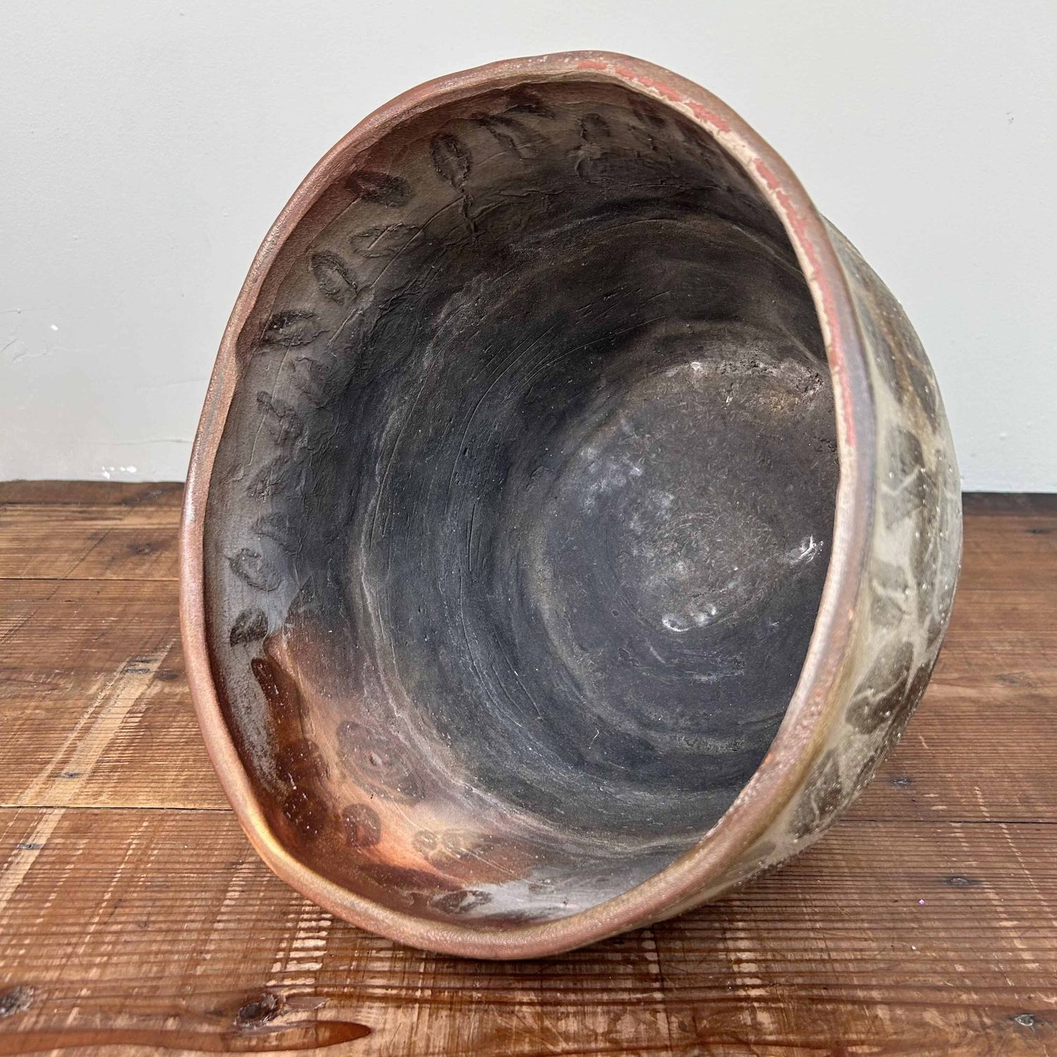 Organic Earthenware Ikebana Plant Stand, Shôwa period.