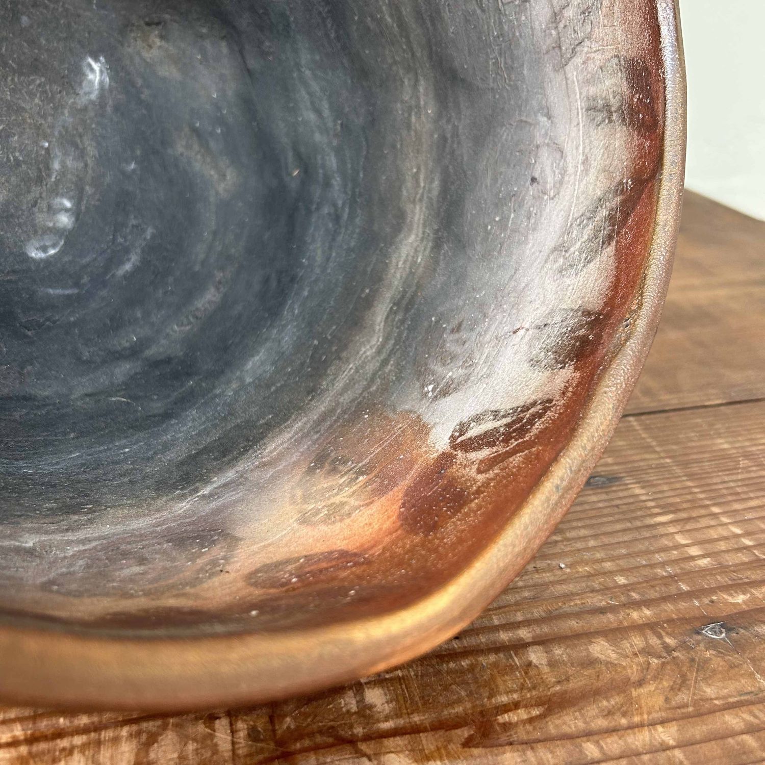 Organic Earthenware Ikebana Plant Stand, Shôwa period.