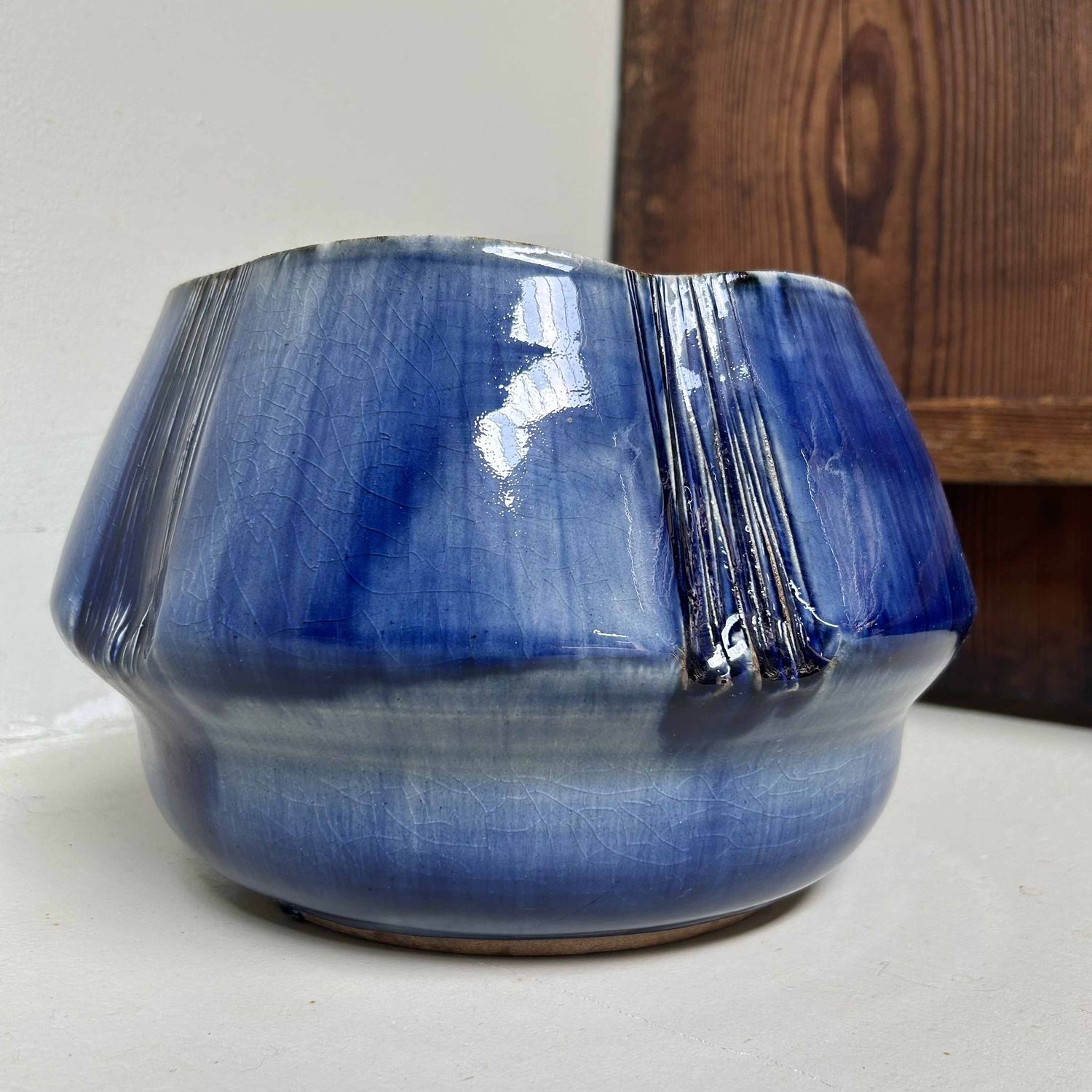 Mid-Century Japanese Studio Ceramics Ikebana, Shôwa period. Mid-Century Japanese Studio Ceramics Ikebana, Shôwa period.