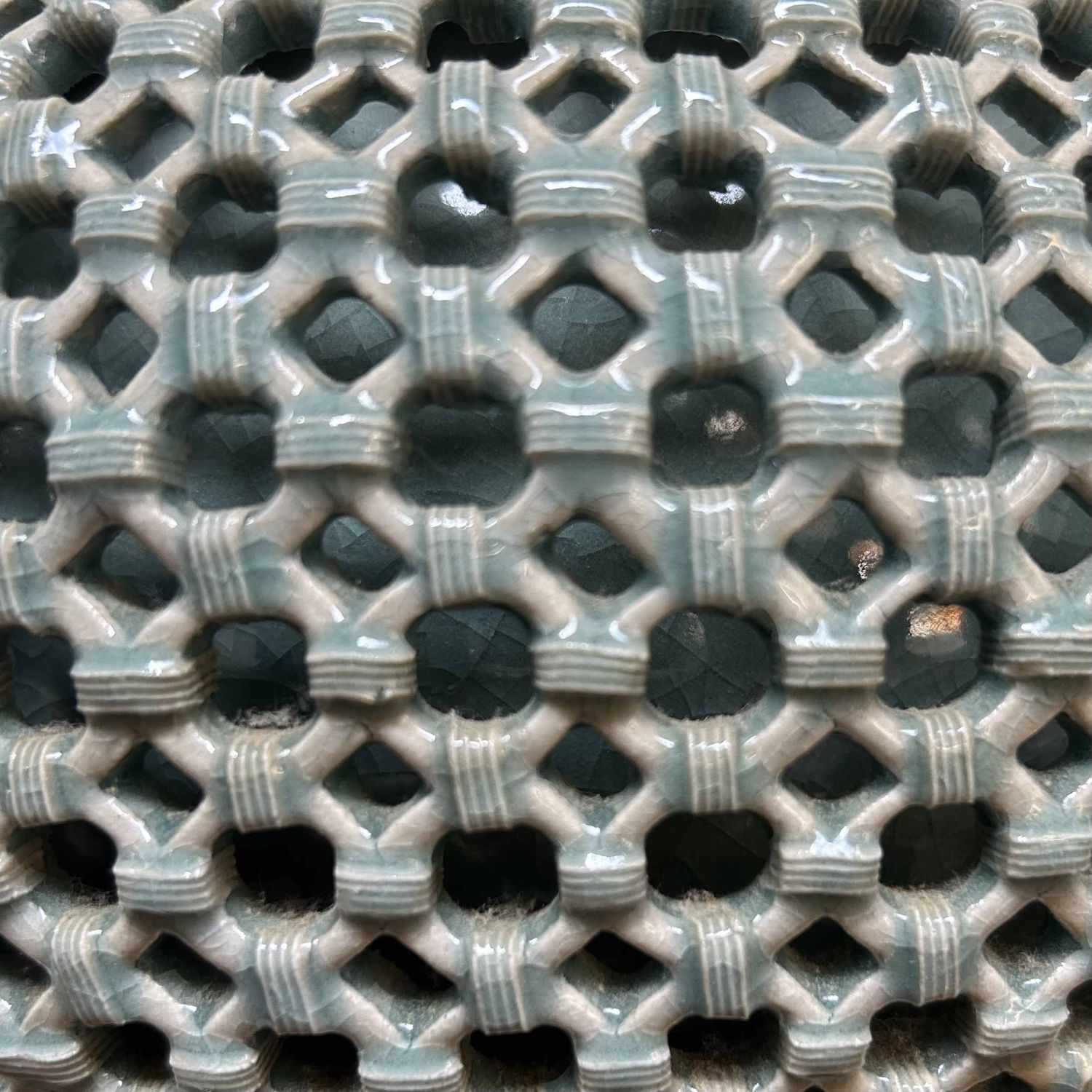 Tsuyoshi Celadon Ikebana Bloemenvaas, Shôwa-periode, Japan.