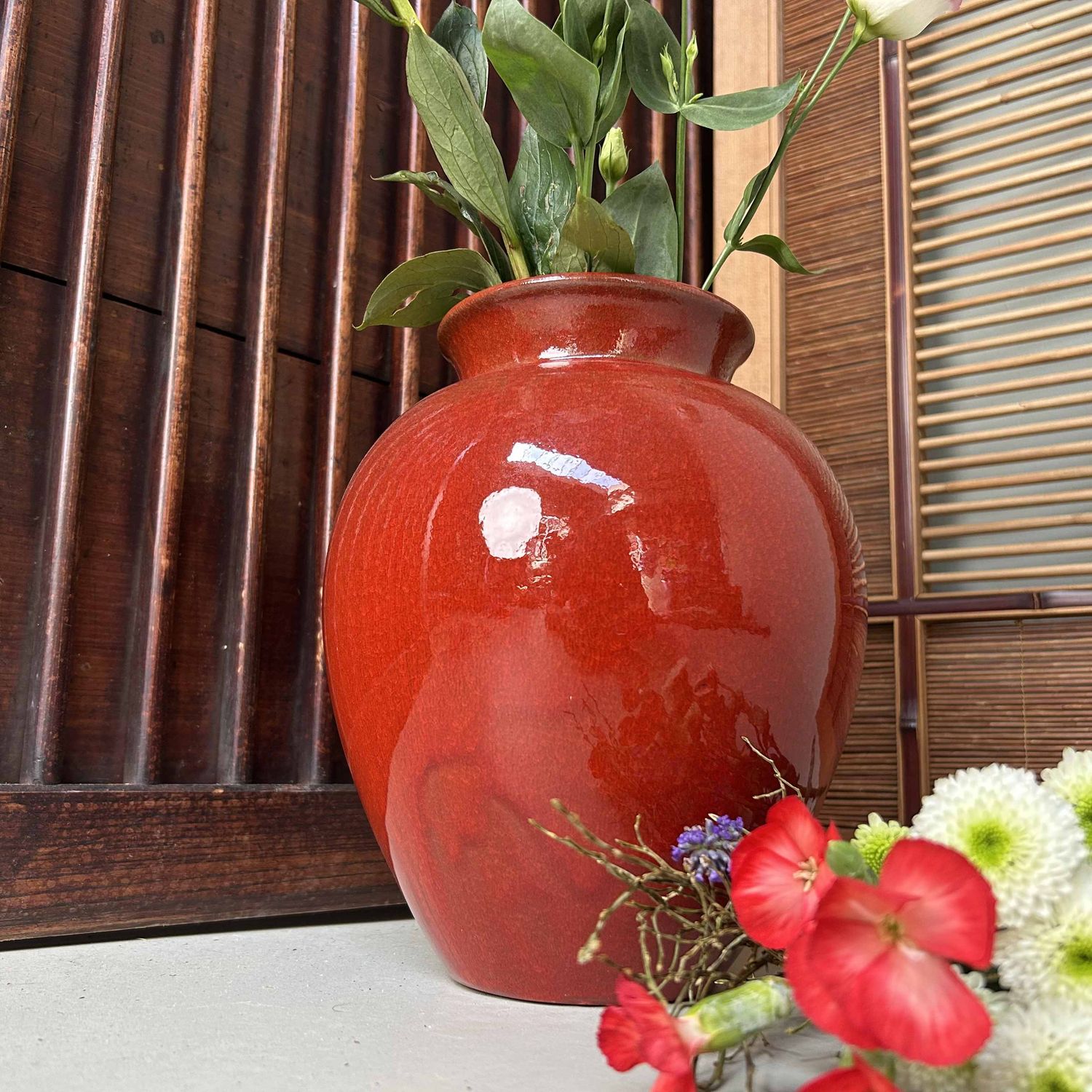 Mid Century Japans Studio Keramiek Ikebana, Shôwa-periode.