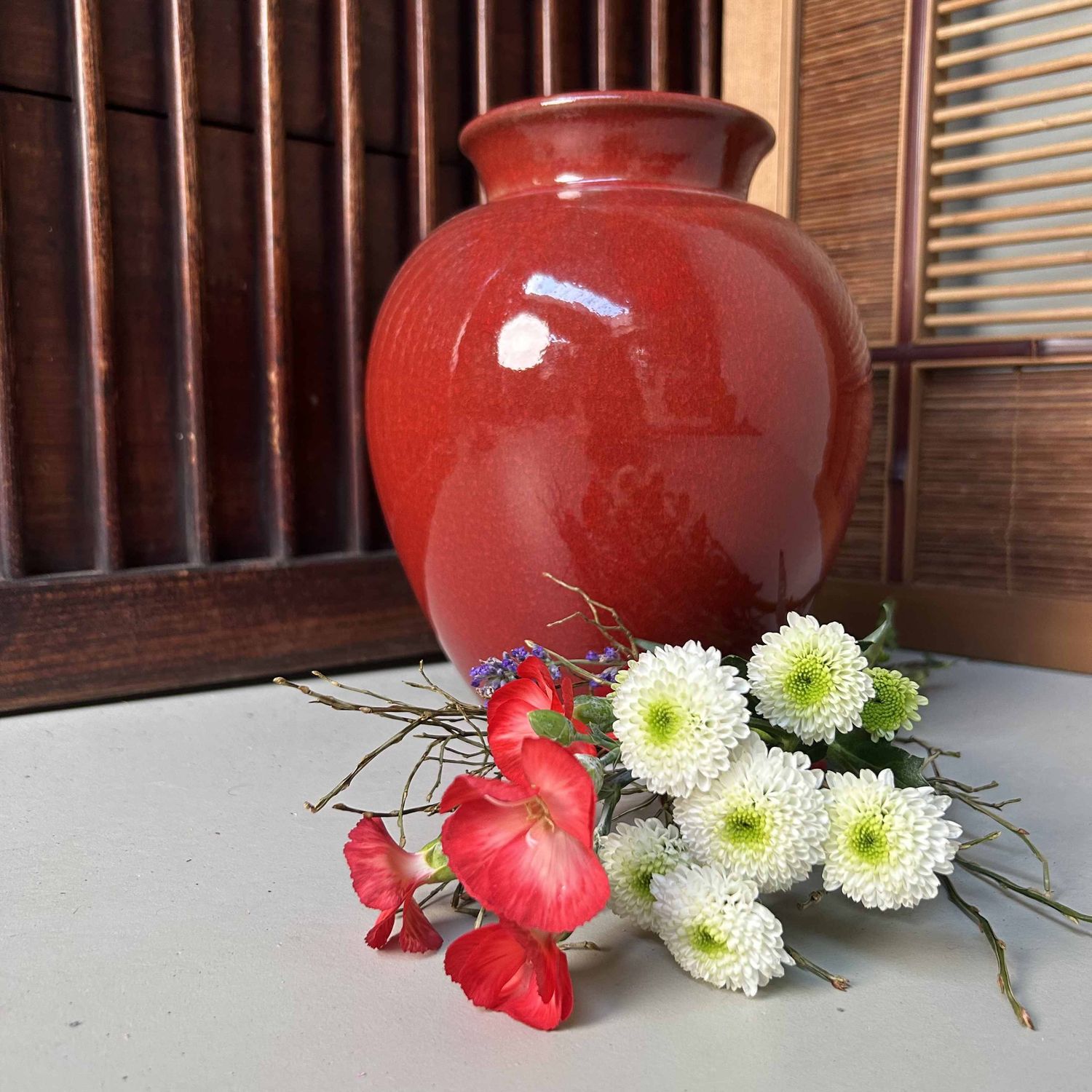 Mid Century Japans Studio Keramiek Ikebana, Shôwa-periode.