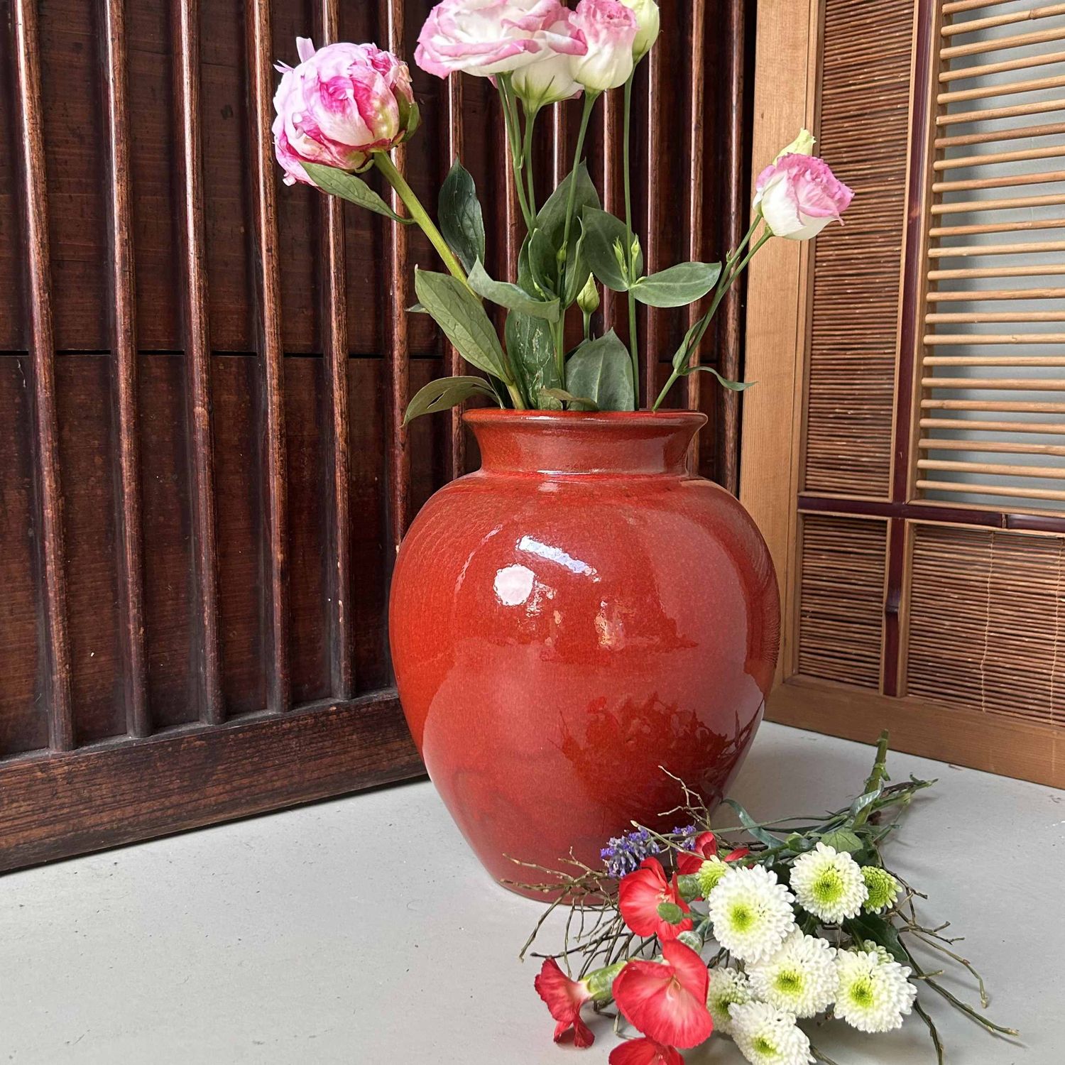 Mid Century Japans Studio Keramiek Ikebana, Shôwa-periode.