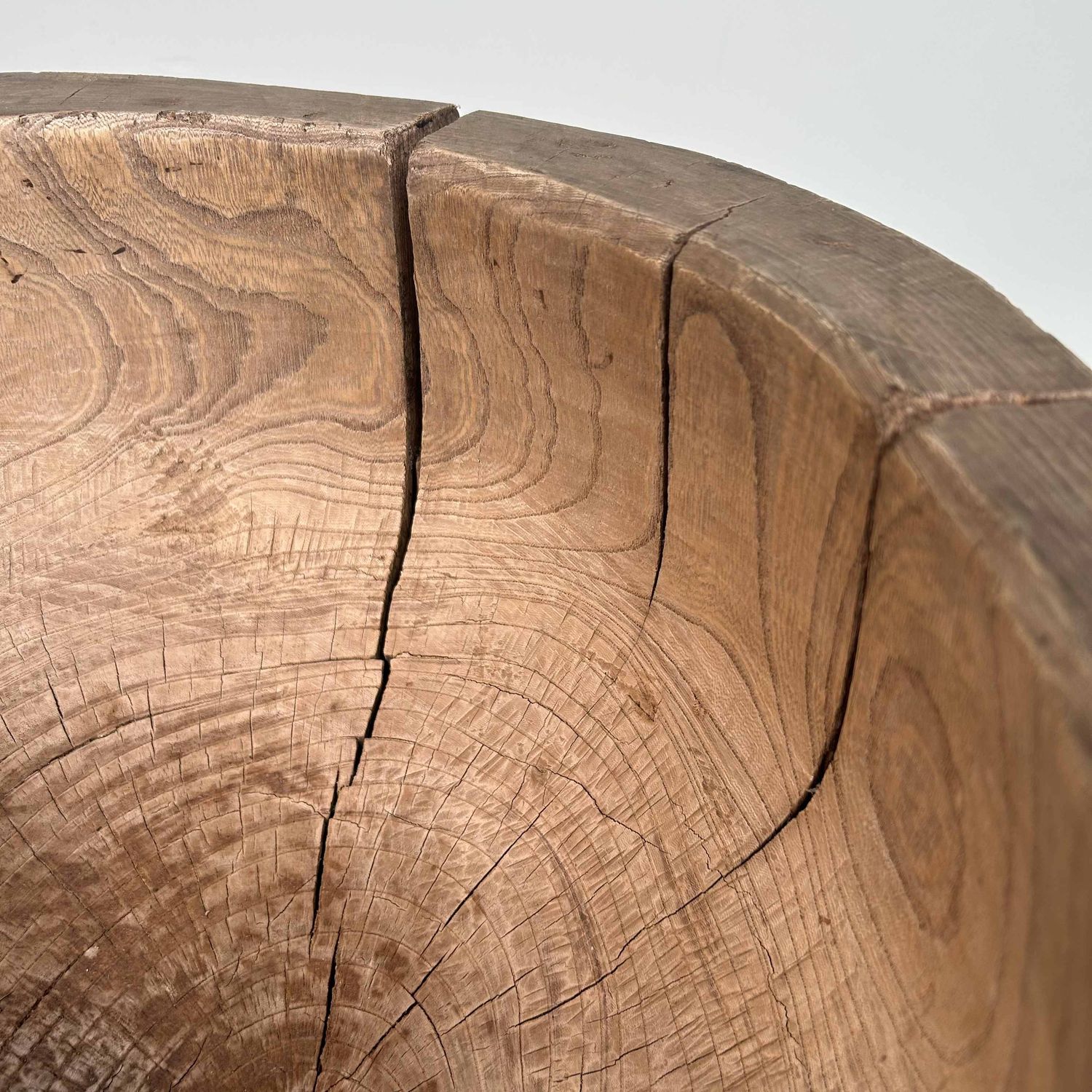 Japanese Mochi-Tsuki Usu, Antique Rice Mortar, late Meiji period.