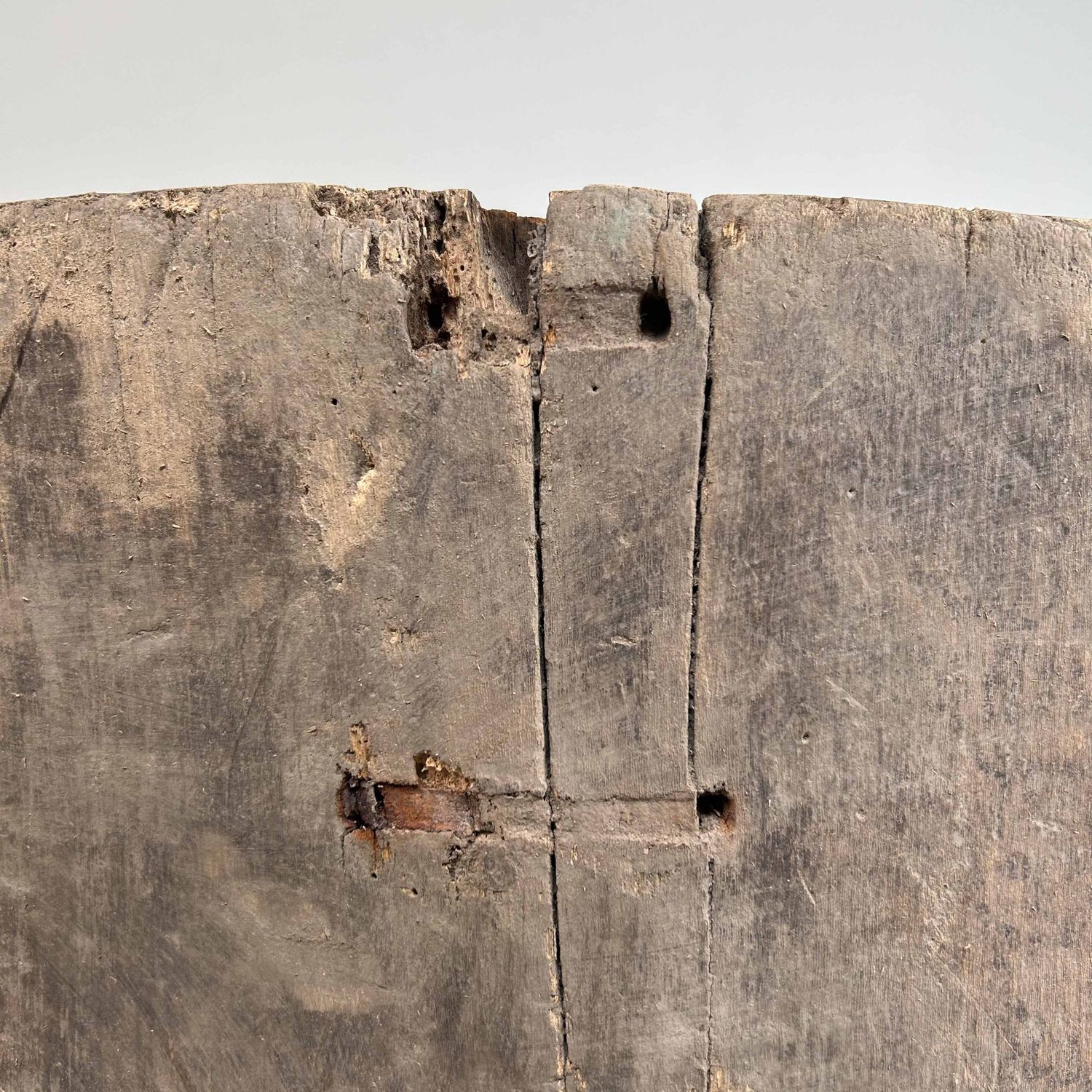 Japanese Mochi-Tsuki Usu, Antique Rice Mortar, late Meiji period.