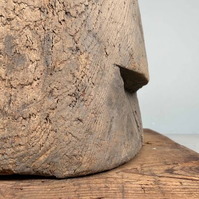 Japanese Mochi-Tsuki Usu, Antique Rice Mortar, late Meiji period.