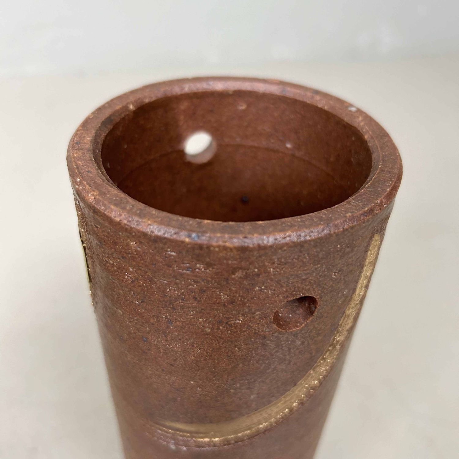 Kotobuki 寿 Yaki, Ikebana Bloemenvaas, Shōwa-periode, Japan.