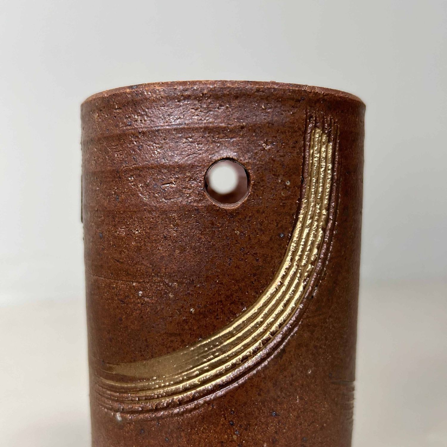 Kotobuki 寿 Yaki, Ikebana Bloemenvaas, Shōwa-periode, Japan.
