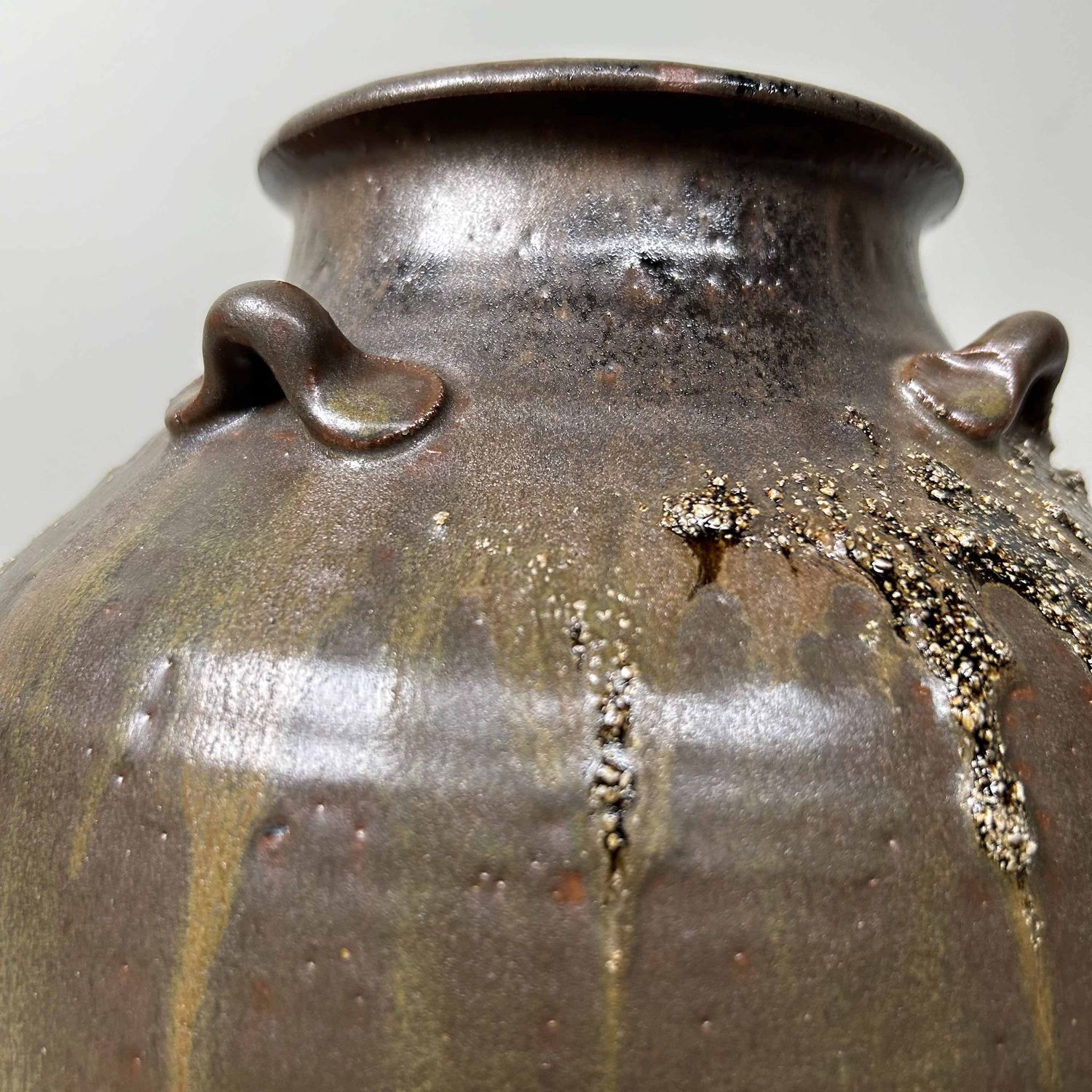 Ikebana Flower Vase, Tanba Ware (丹波焼), Shōwa Era, Japan.