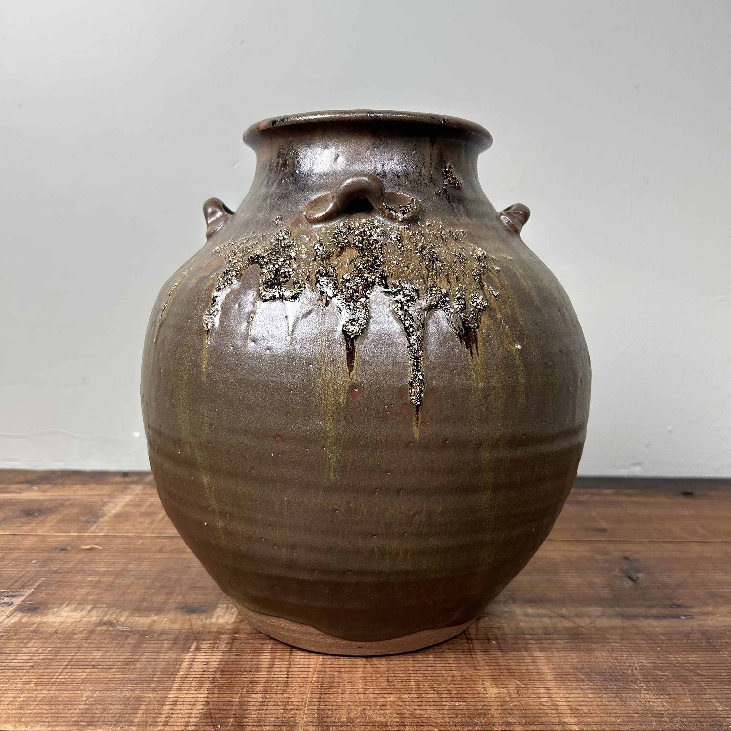 Ikebana Flower Vase, Tanba Ware (丹波焼), Shōwa Era, Japan.