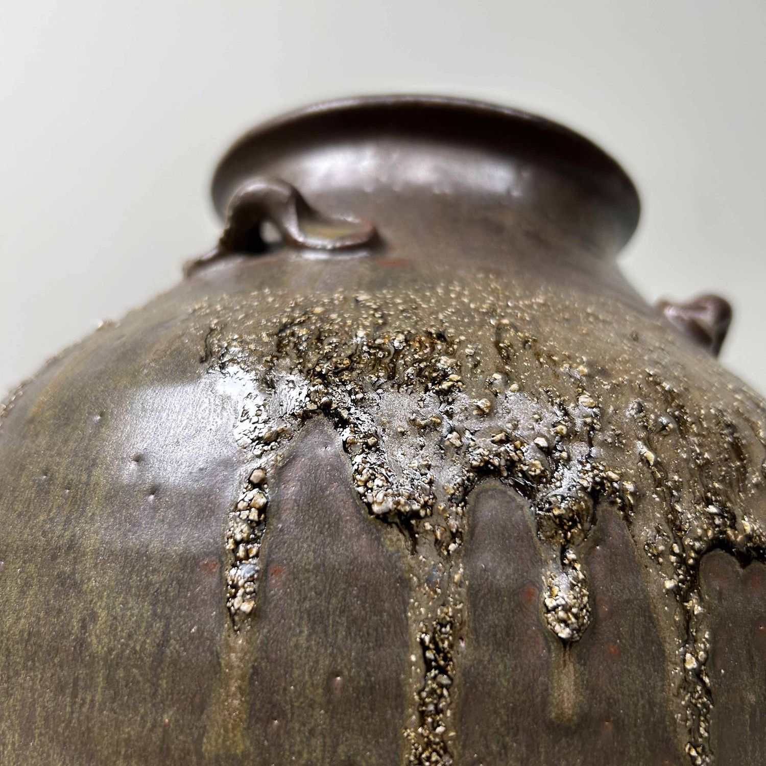 Ikebana Flower Vase, Tanba Ware (丹波焼), Shōwa Era, Japan.