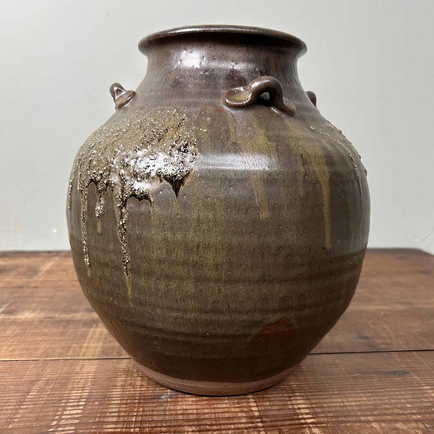 Ikebana Flower Vase, Tanba Ware (丹波焼), Shōwa Era, Japan.