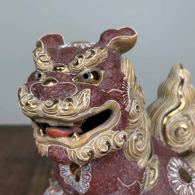 Japanse Shishi (獅子) Leeuw - Kutani-ware, Shōwa-periode.