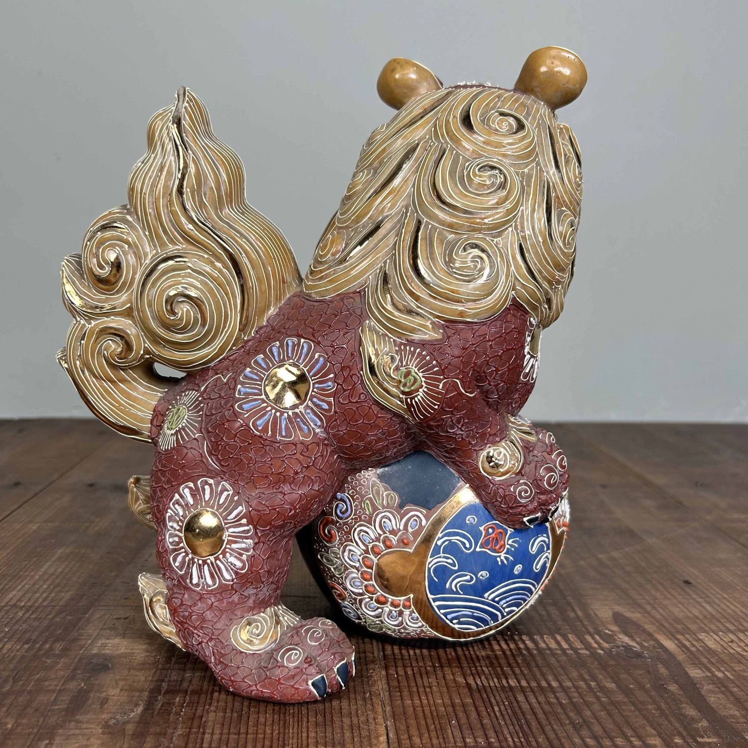 Japanse Shishi (獅子) Leeuw - Kutani-ware, Shōwa-periode.