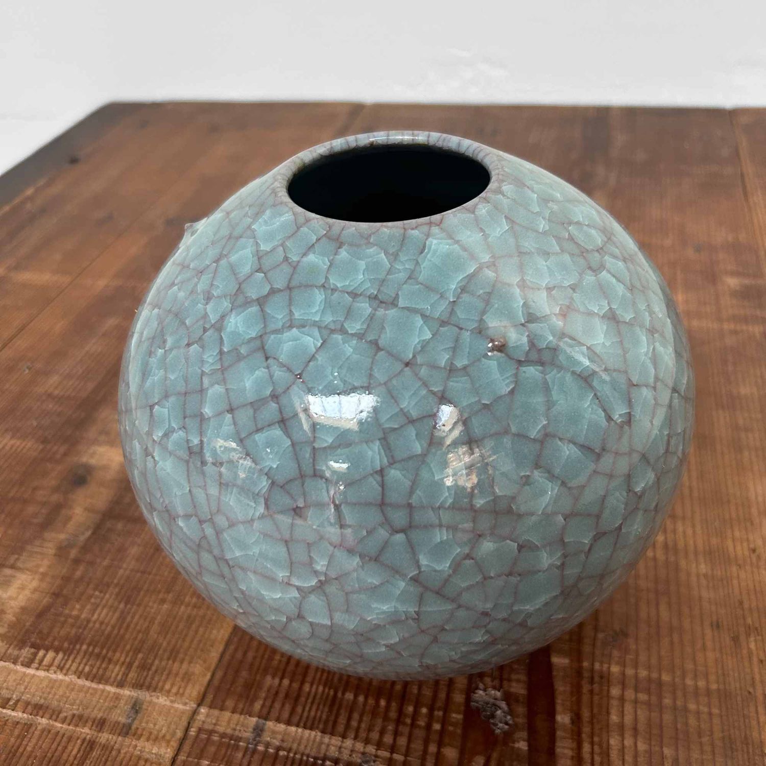 Ceramic Hagi Yaki はぎ Ikebana Flower Vase, Shōwa Period, Japan.