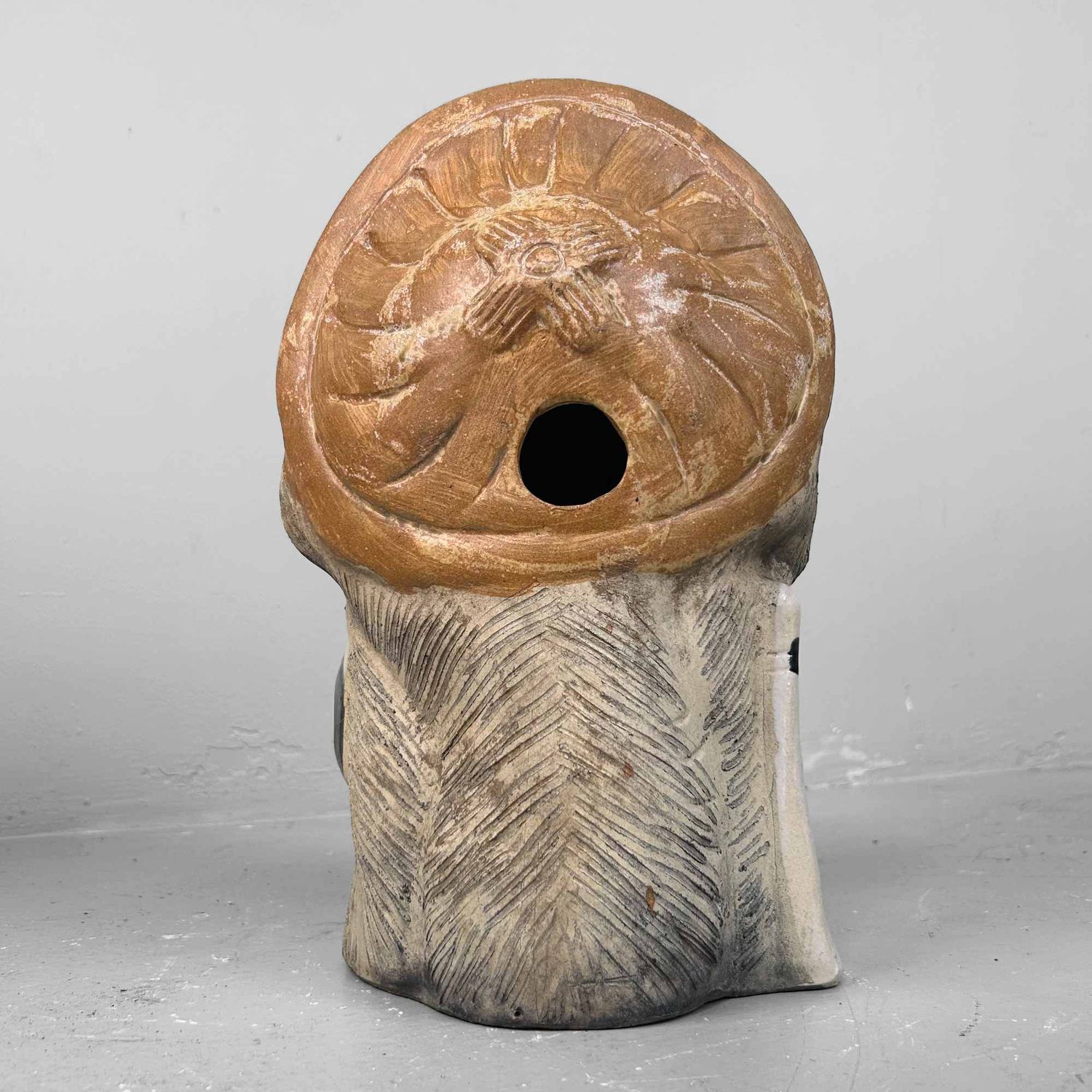 Decorative Tanuki 狸 Statue, Shigaraki Pottery, Shōwa Period, Japan.