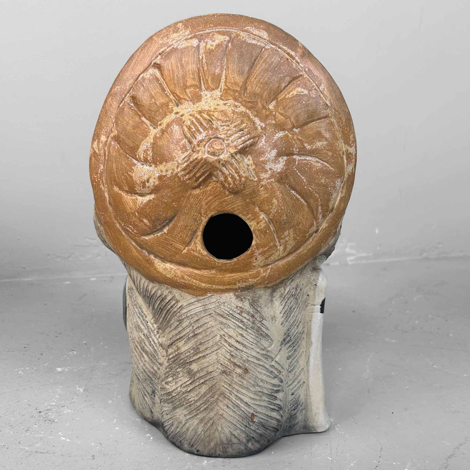 Decorative Tanuki 狸 Statue, Shigaraki Pottery, Shōwa Period, Japan.