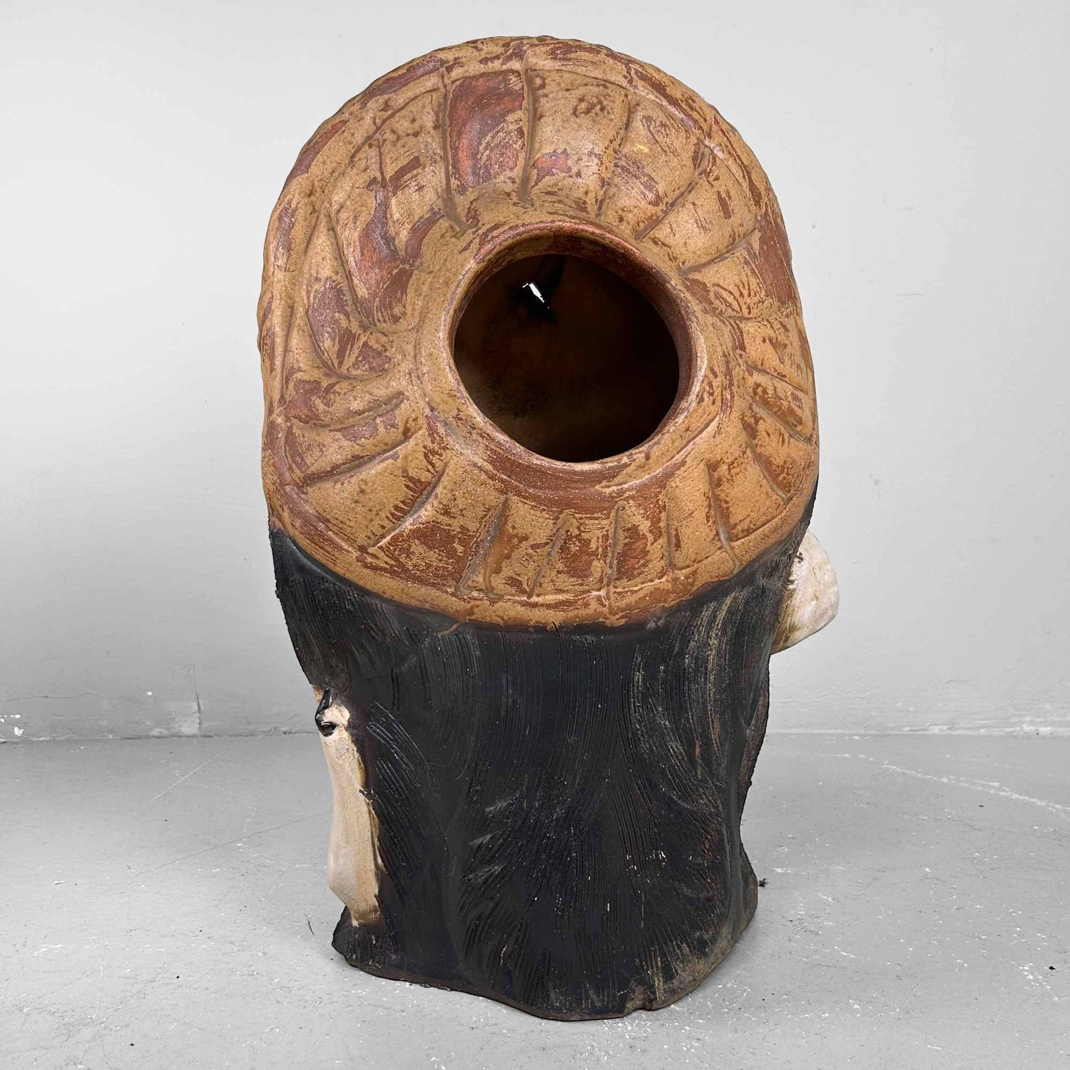 Groot Decoratief Tanuki 狸 Beeld, Shigaraki Aardewerk, Shōwa-periode, Japan.