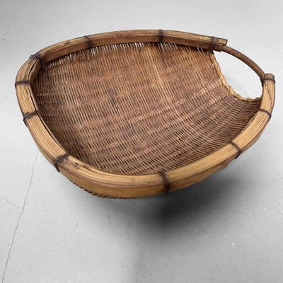 Japanese Kago Zaru Drying Basket, Bamboo, Shōwa Period.