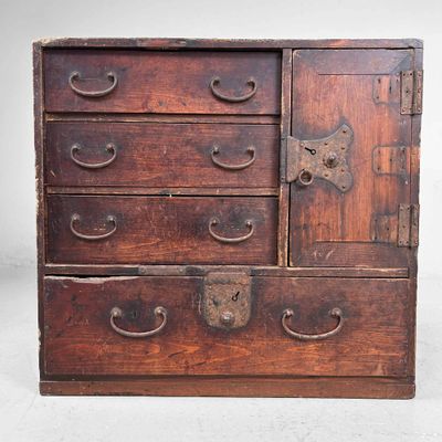 Traditionele Japanse Tansu, Opbergmeubel, Meiji-periode.
