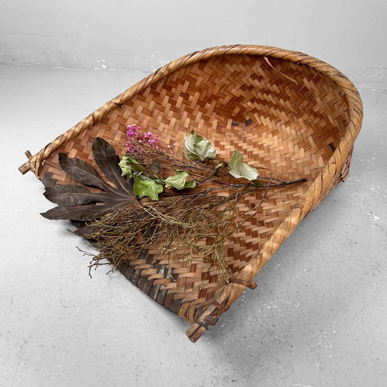 Japanse Furuimi, Gevlochten Oogst Mand, Shōwa periode.