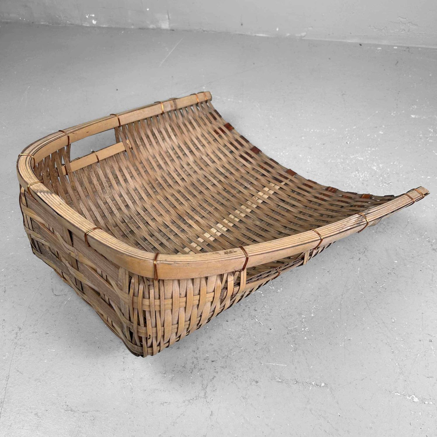 Japanese Furuimi, Woven Harvest Basket, Shōwa Period. Japanese Furuimi, Woven Harvest Basket, Shōwa Period.