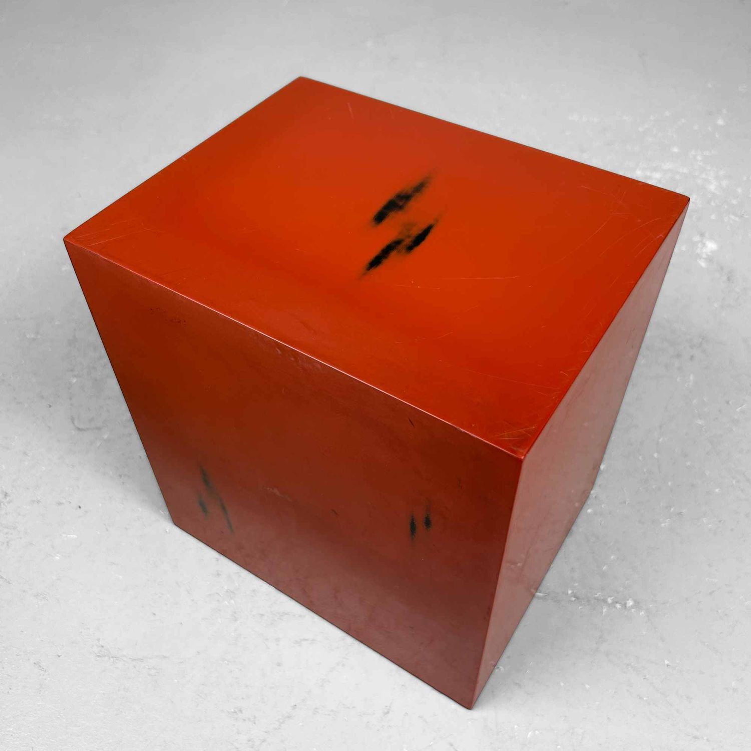 Small Negoro-Nuri (根来塗り) Chest of Drawers, 1970s, Japan.