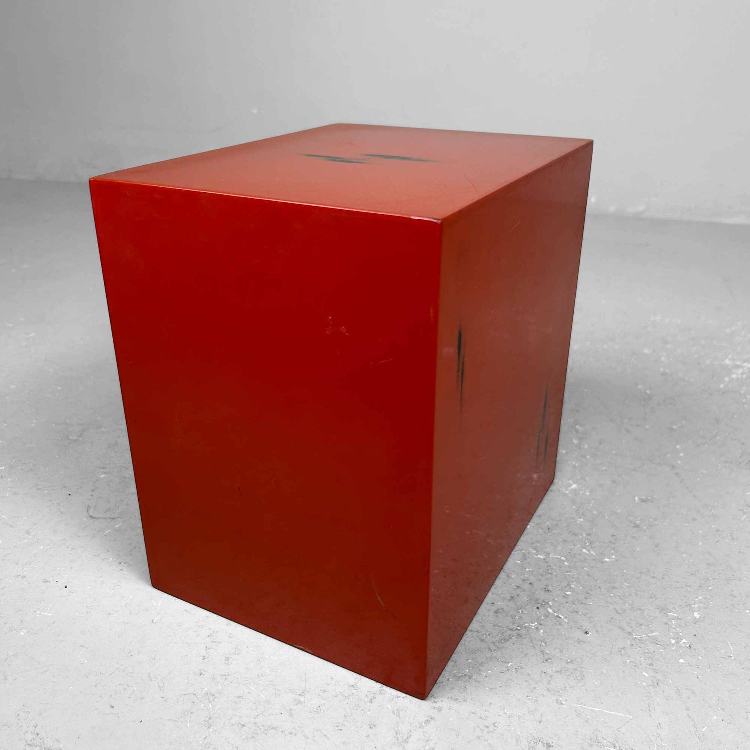 Small Negoro-Nuri (根来塗り) Chest of Drawers, 1970s, Japan.