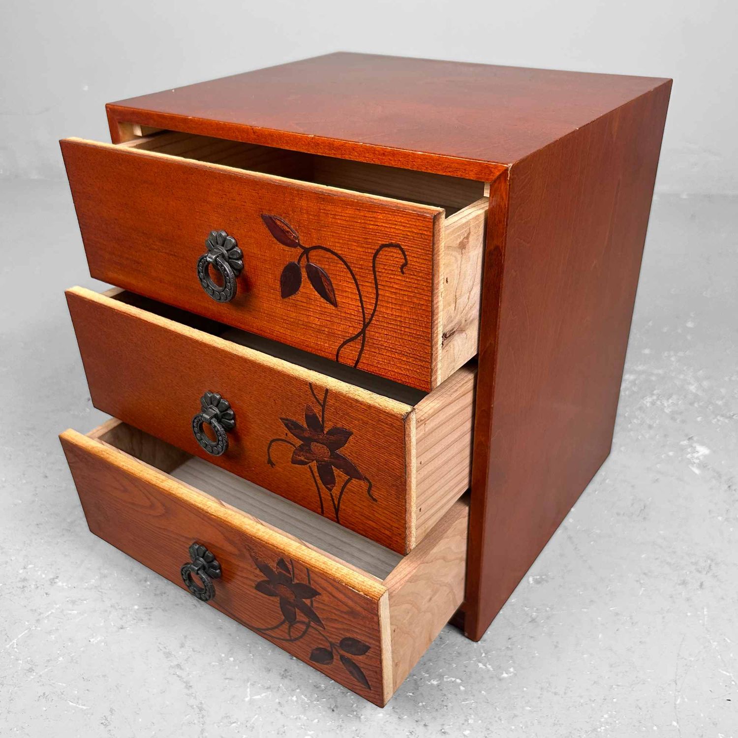 Vintage Japanse Kerselaar Haribako (針 箱), jaren '80, Japan