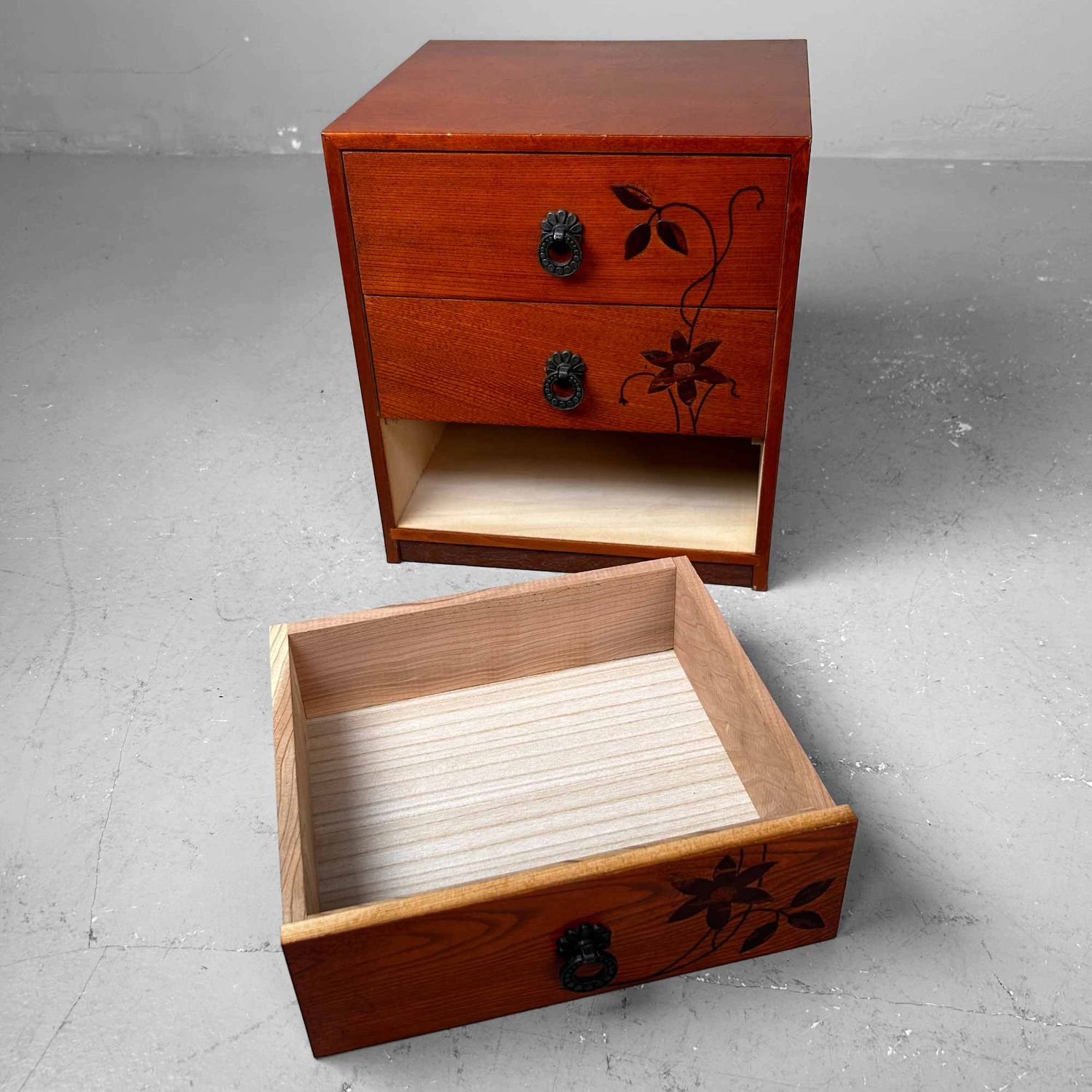 Vintage Japanse Kerselaar Haribako (針 箱), jaren '80, Japan