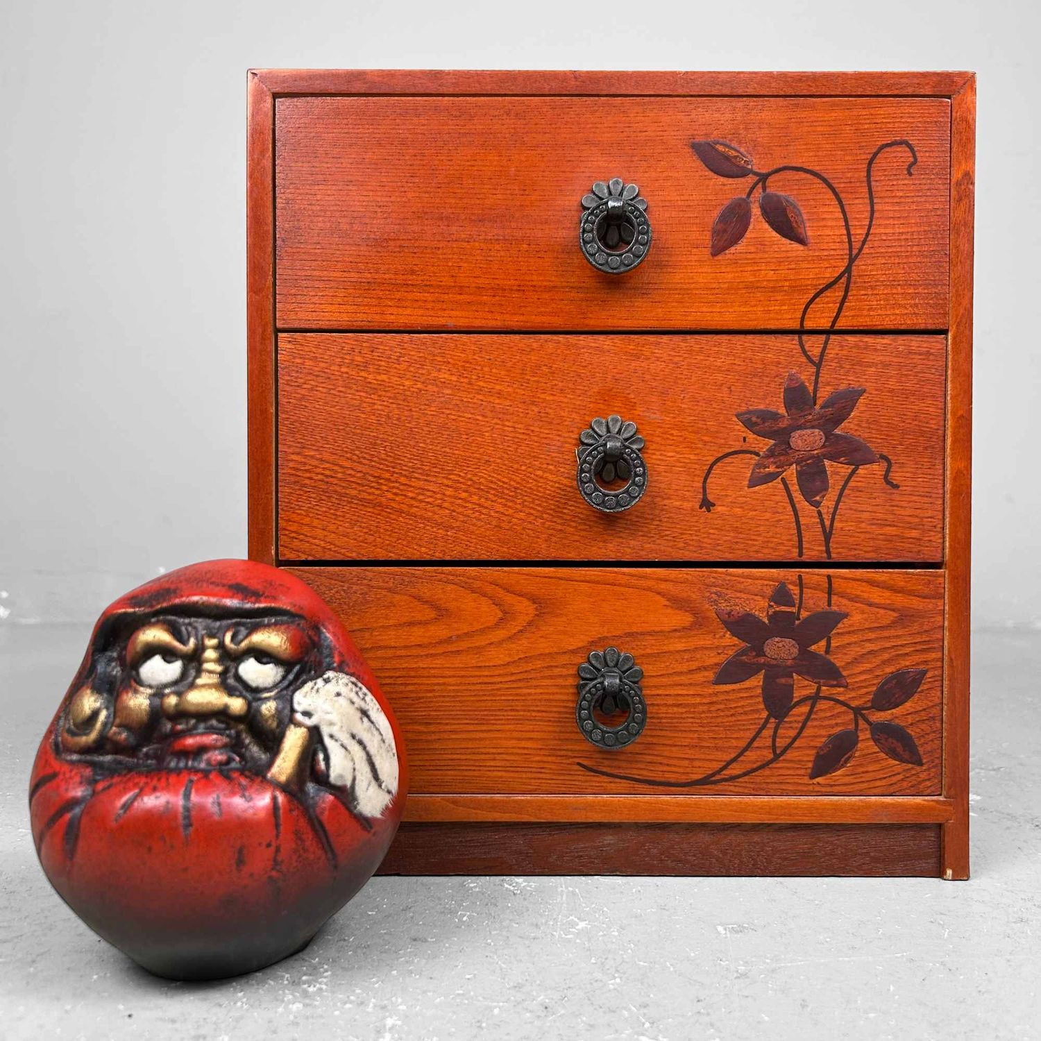Vintage Japanse Kerselaar Haribako (針 箱), jaren '80, Japan