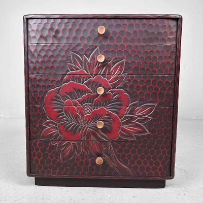 Haribako 'Kamakura Bori' Sewing Box 針箱, Japan, 1980s.