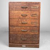 Wooden Filing Cabinet, 1930s, Japan.