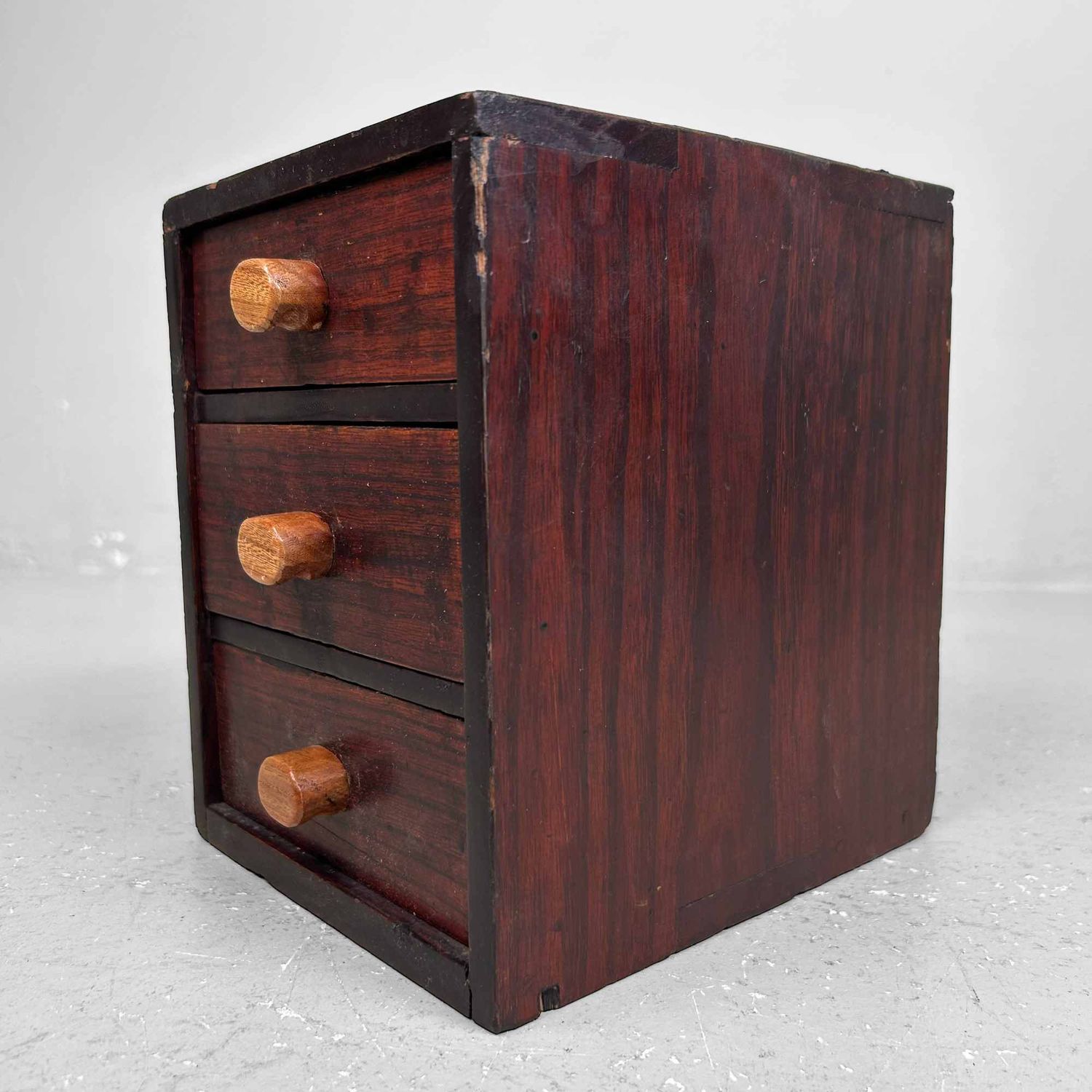 Small Vintage Japanese Drawer Cabinet, Shōwa Period.