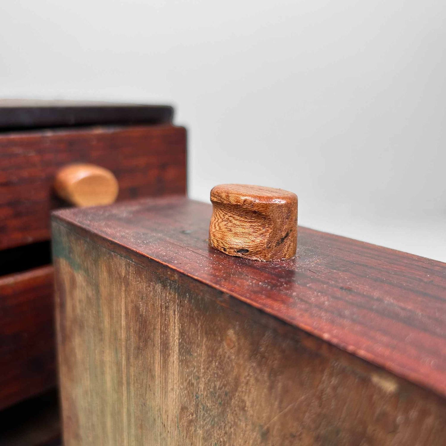 Small Vintage Japanese Drawer Cabinet, Shōwa Period.