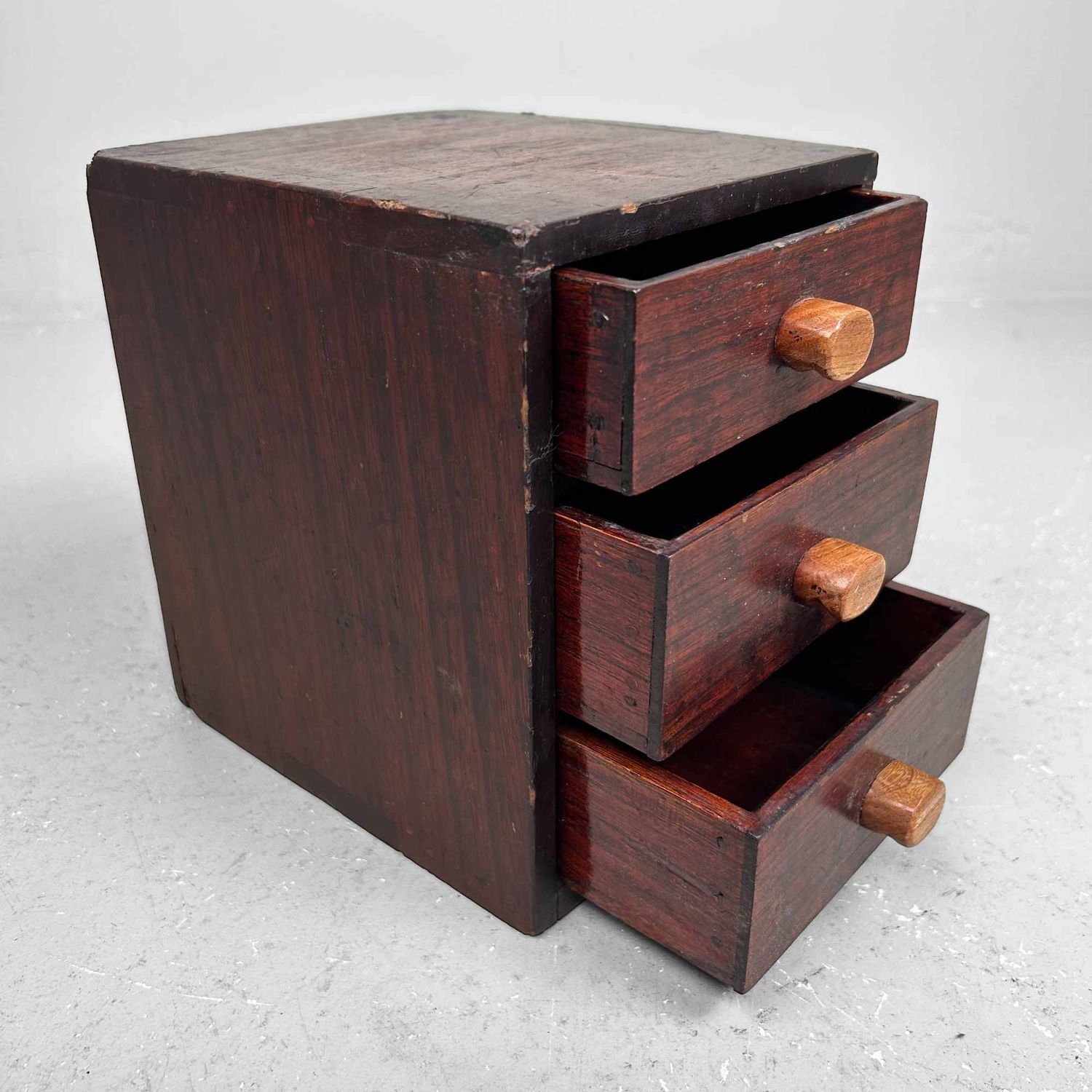 Small Vintage Japanese Drawer Cabinet, Shōwa Period.