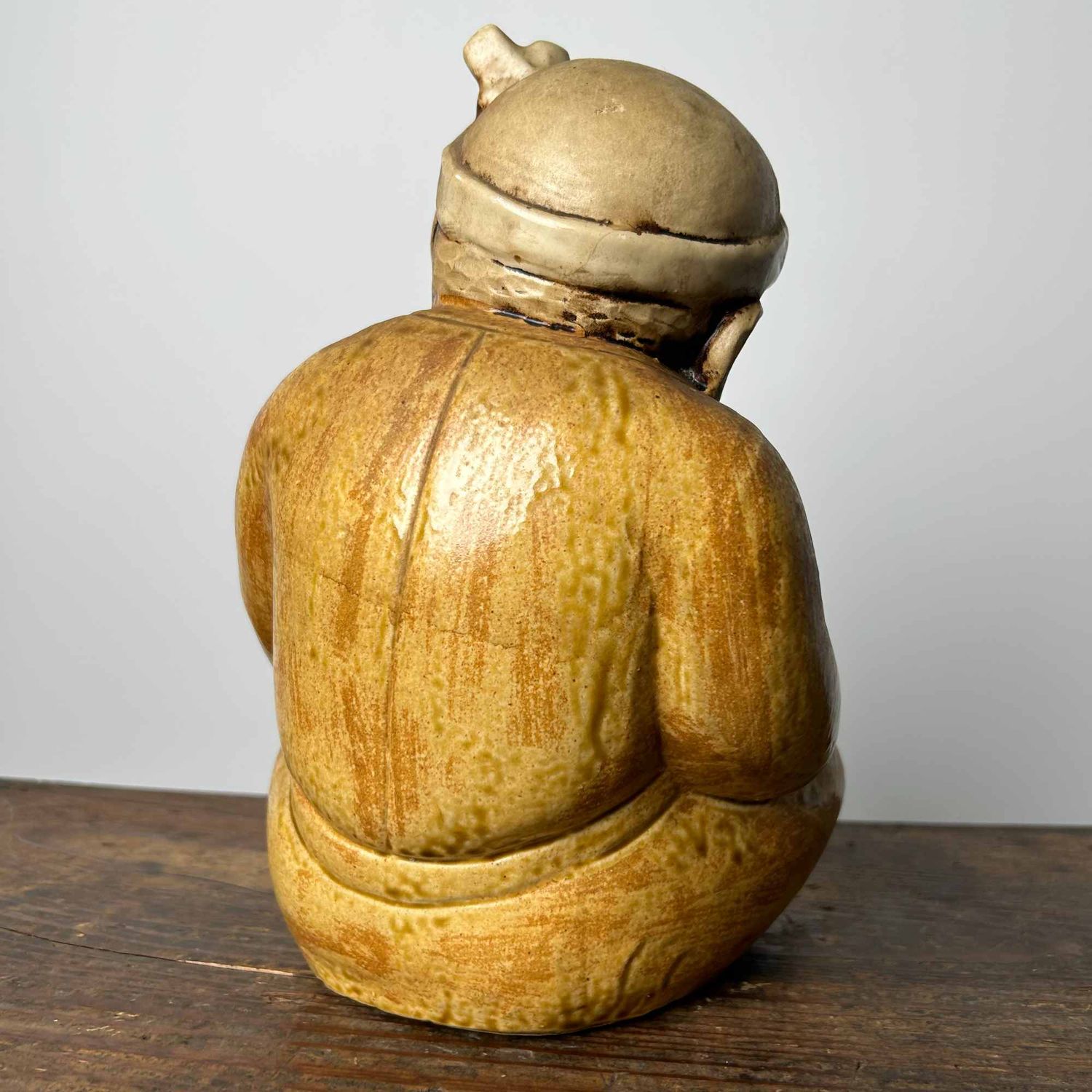 Okame en Hyottoko, Set Japanse Beelden, vroege Shōwa-periode.
