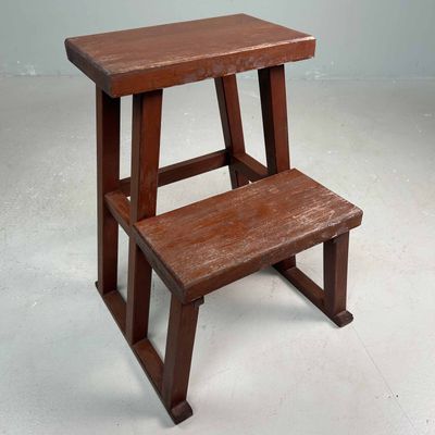 Vintage Wooden Stool, Fumidai 踏み台, Shōwa Period, Japan.