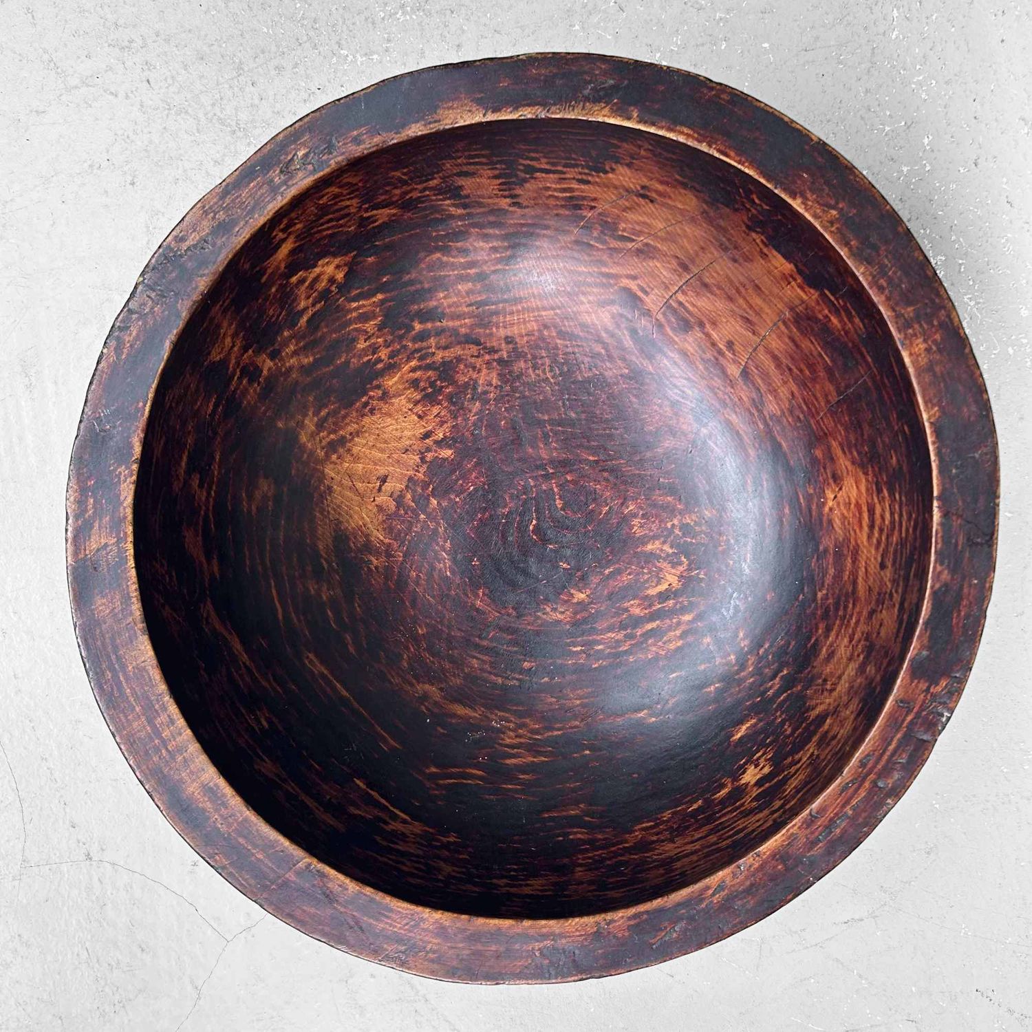 Decoratieve Houten Deegkom, Japan, Taishō-periode.