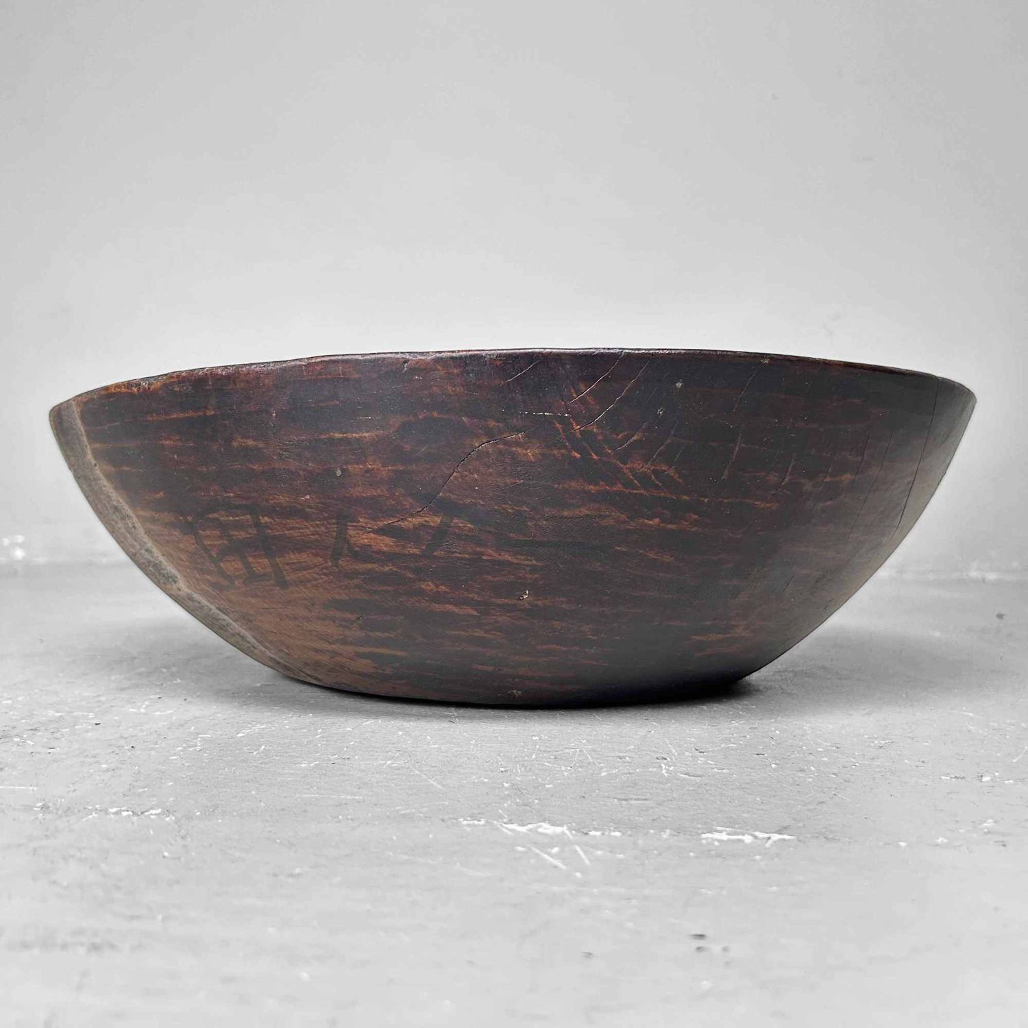 Decoratieve Houten Deegkom, Japan, Taishō-periode.