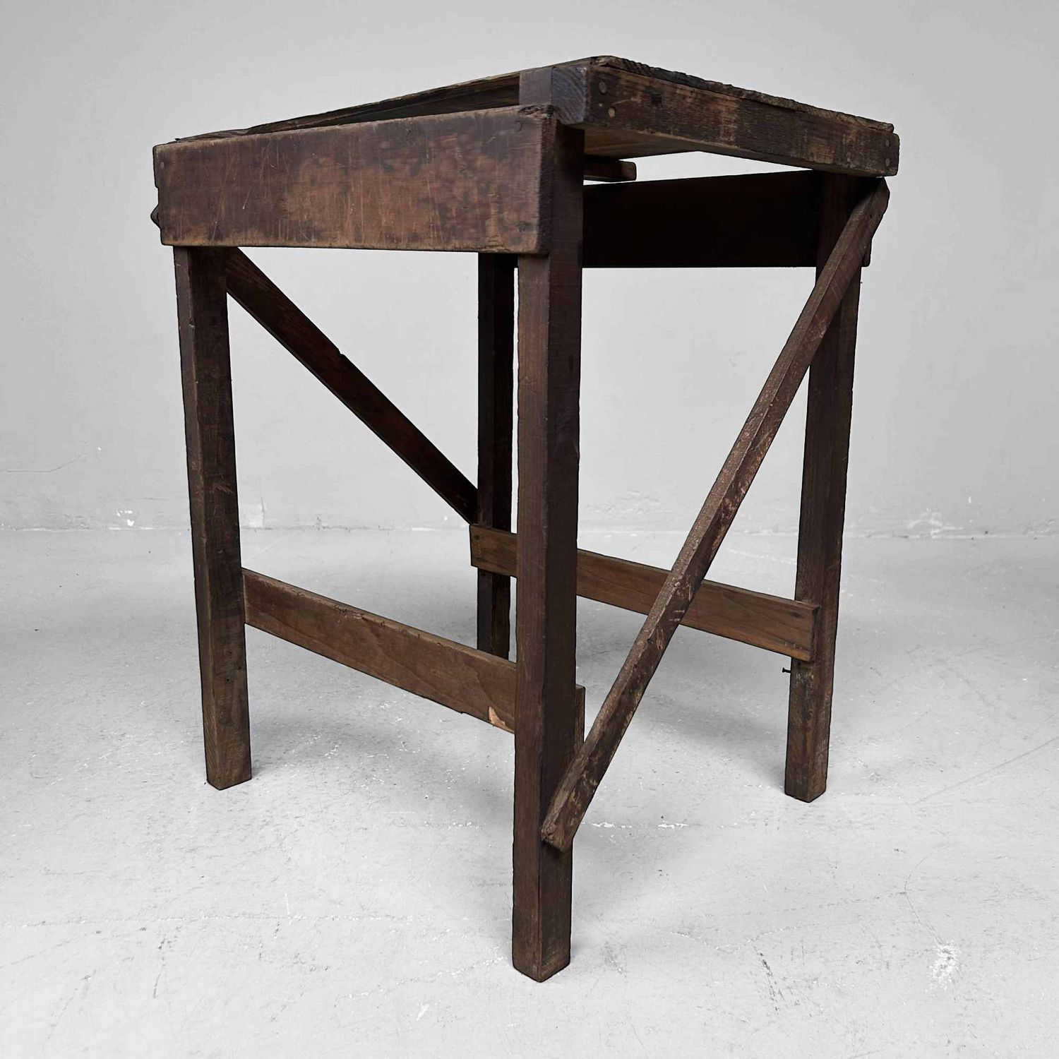 Japanese Wooden Stool, Mingei 民芸, Early Shōwa Period.