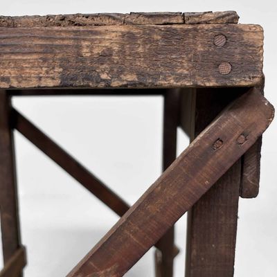 Japanese Wooden Stool, Mingei 民芸, Early Shōwa Period.