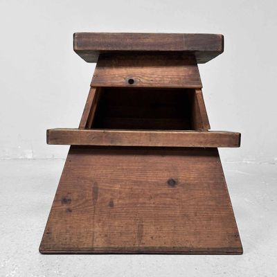 Fumidai 踏み台 Wooden Step, Taishō Period, Japan.