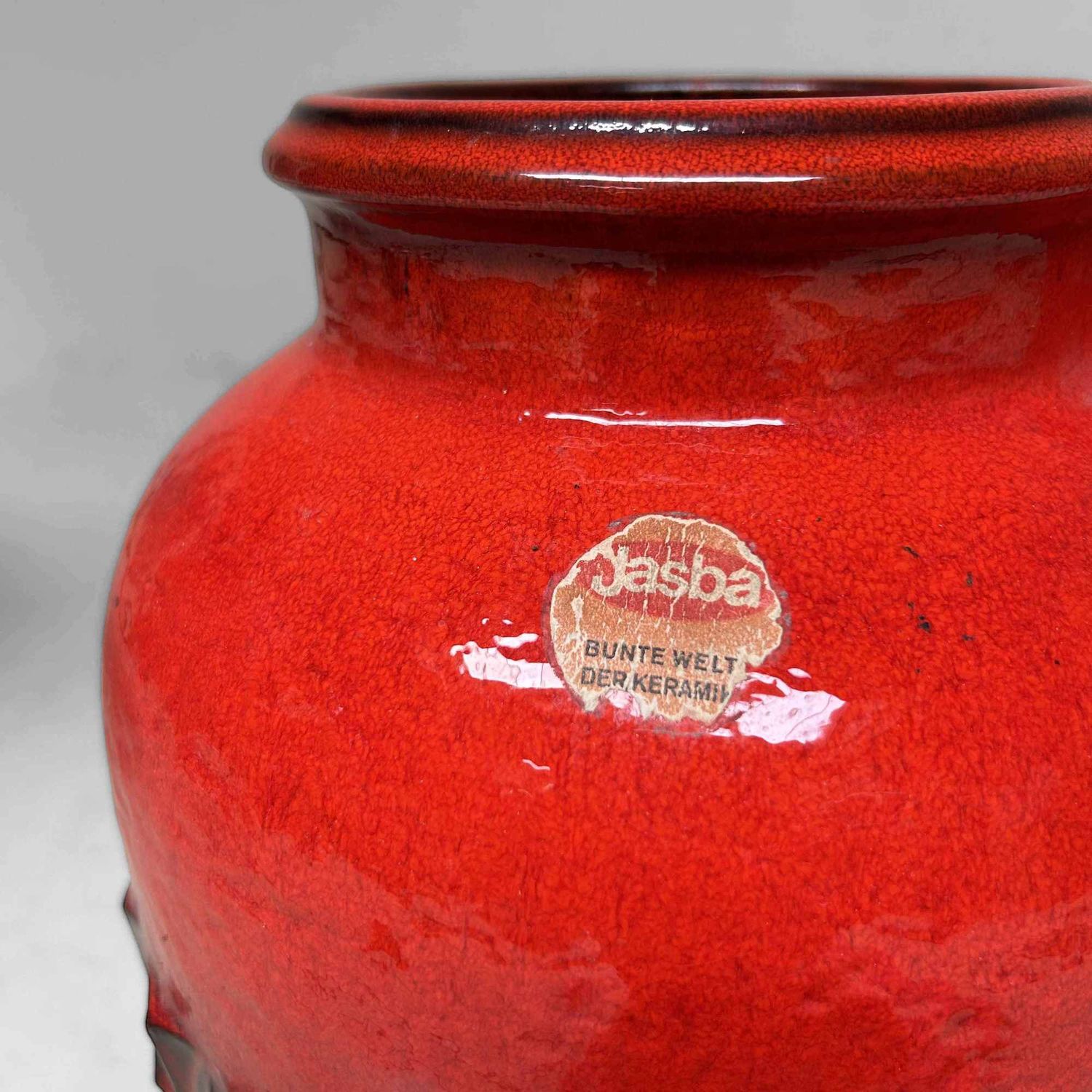 Vintage Ceramic West Germany Vase, Jasba, Germany.