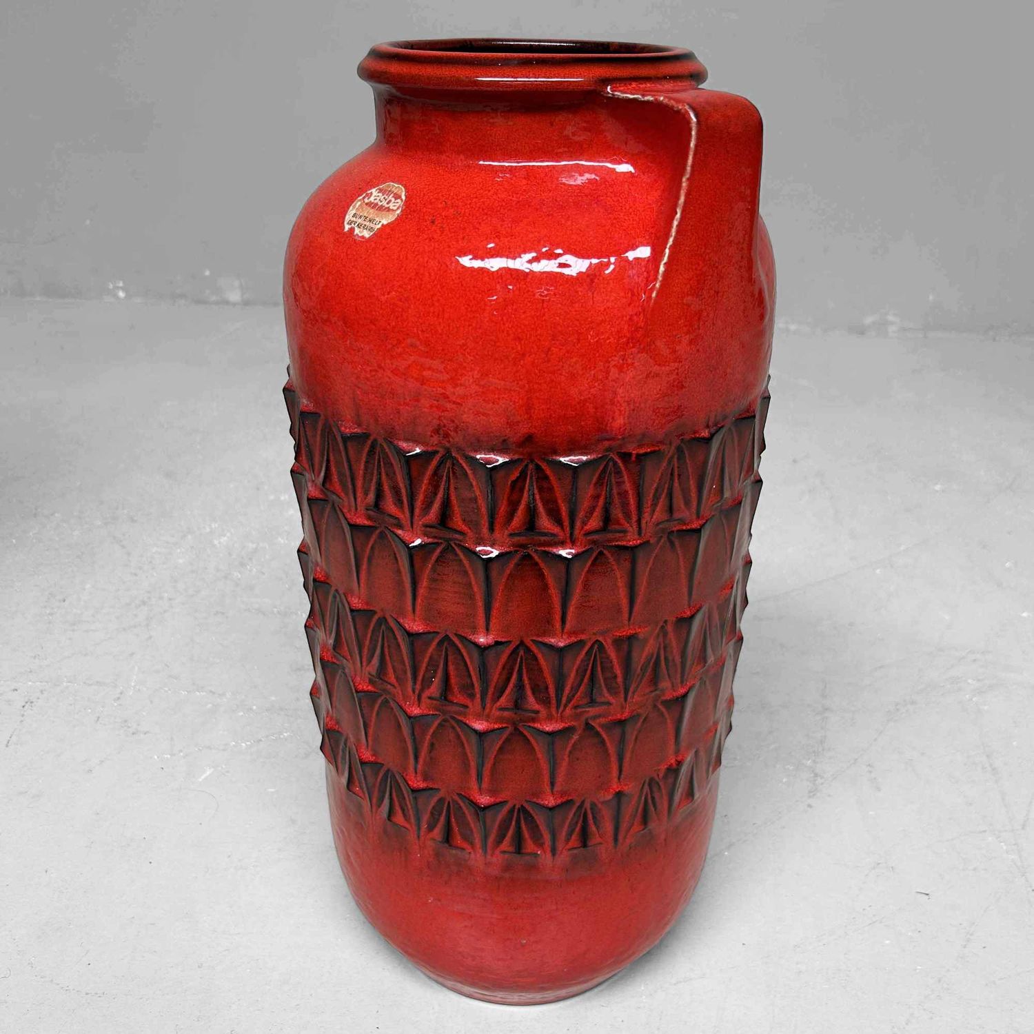 Vintage Ceramic West Germany Vase, Jasba, Germany.