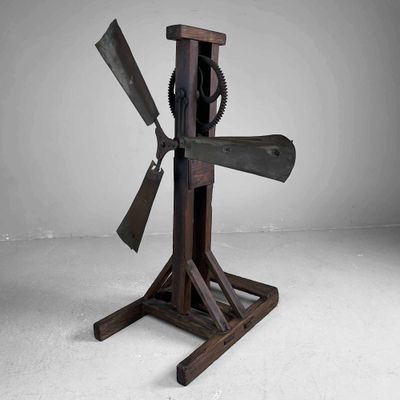 Antique Japanese Rice Windmill, Meiji Period.