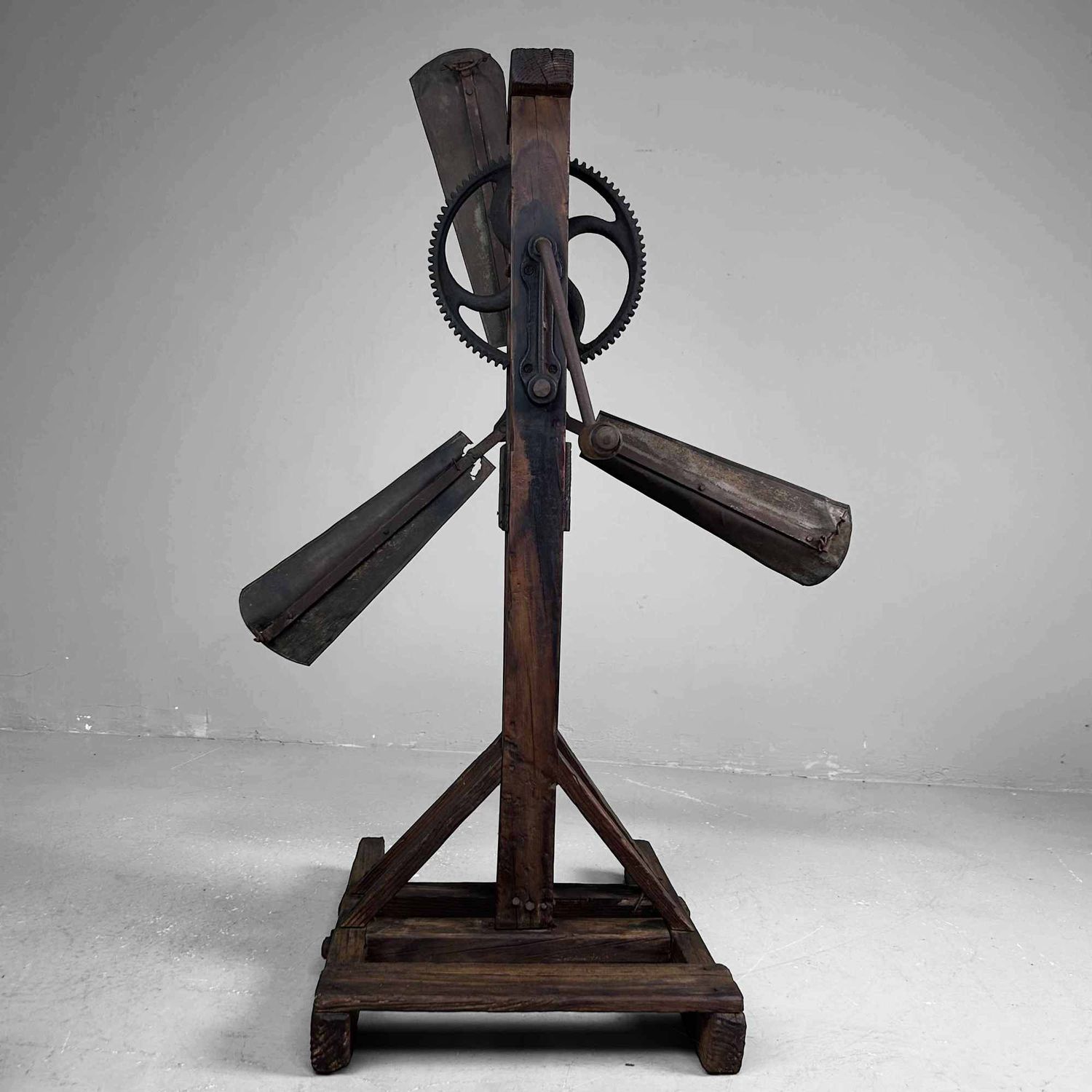 Antique Japanese Rice Windmill, Meiji Period.