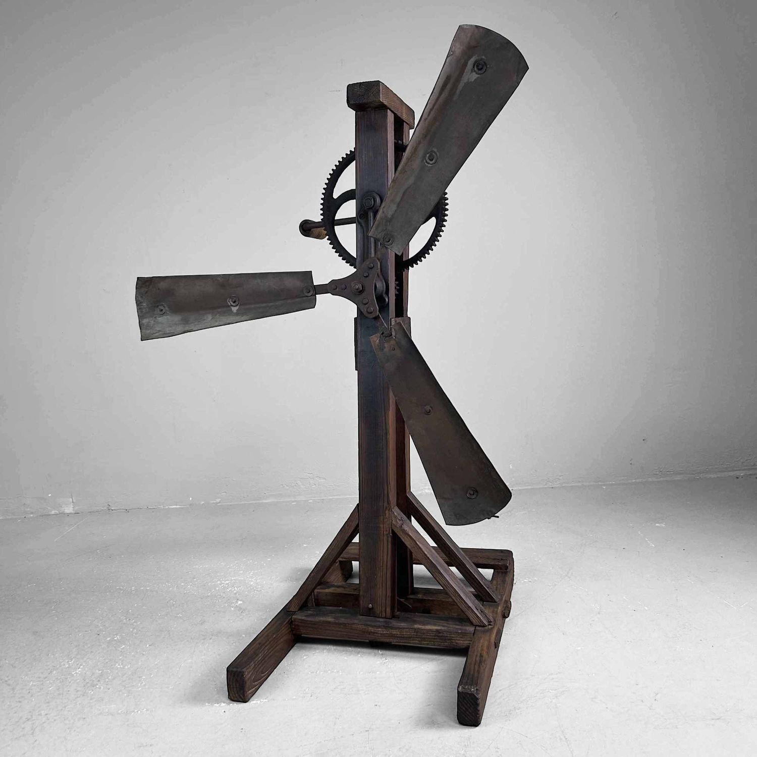 Antique Japanese Rice Windmill, Meiji Period.