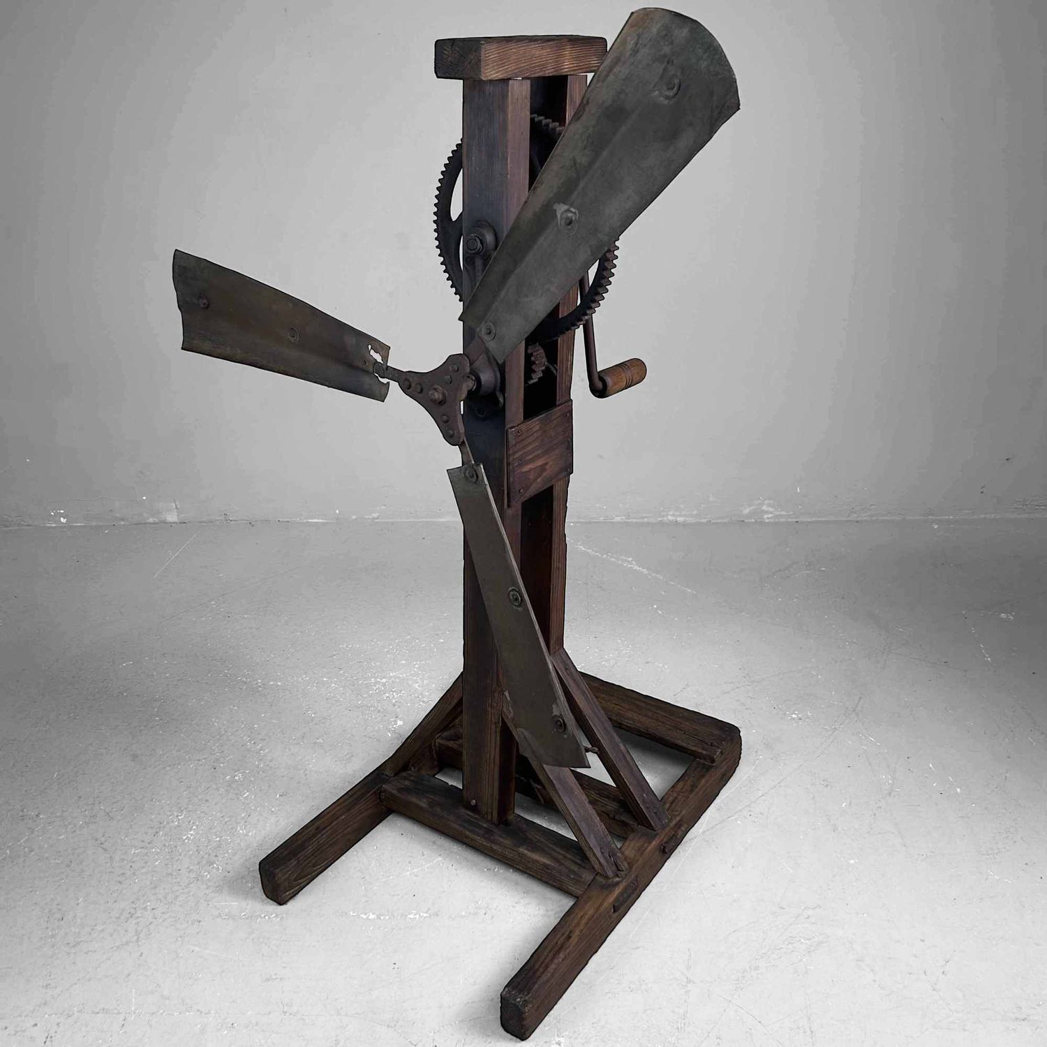 Antique Japanese Rice Windmill, Meiji Period.