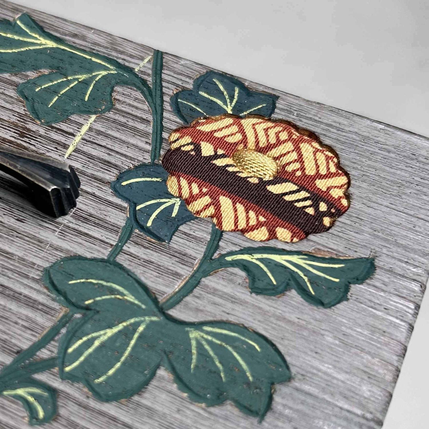 Vintage Tansu Opbergmeubel met Bloemendecor, Japan.